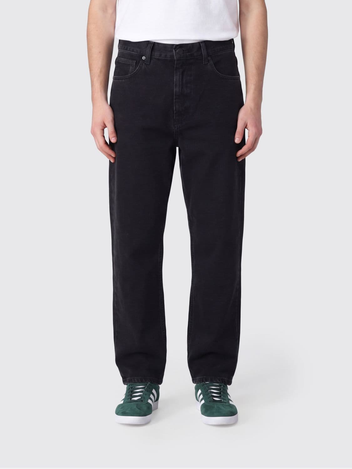 Carhartt Wip Brandon Mid-Rise Wide-Leg Jeans in Cotton Denim