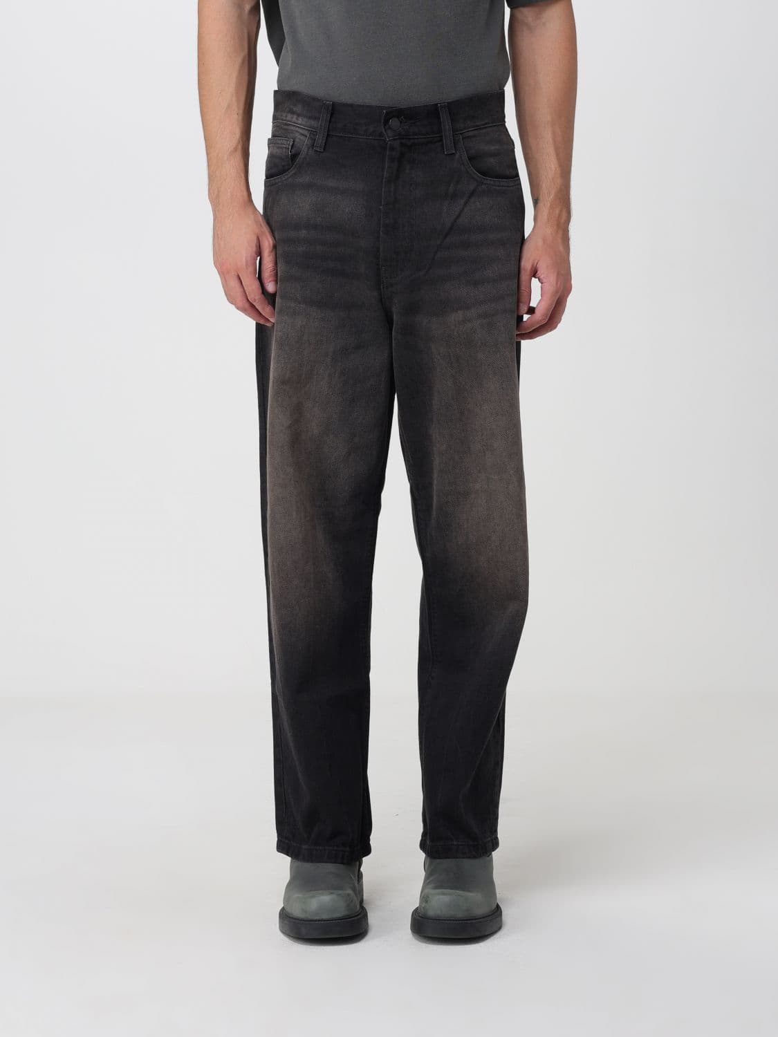 Carhartt Wip Brandon Mid-Rise Wide-Leg Jeans in Cotton Denim