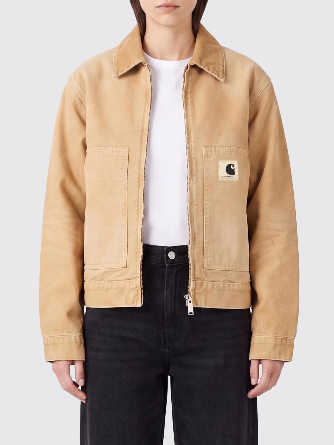 Carhartt Wip OG Arcan Cotton Canvas Jacket with Corduroy Collar