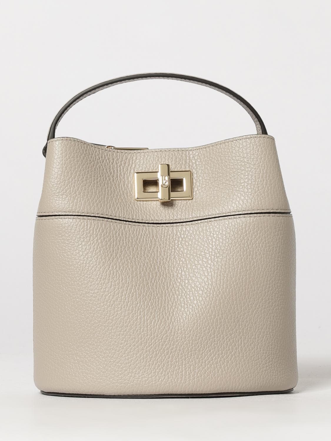 Furla Amelie Mini Leather Bucket Bag by with Turn-Lock Closure · OS