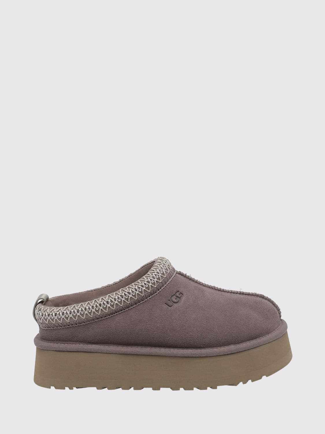 Ugg Tazz II Suede Mules with Platform Sole and Contrasting Stitching