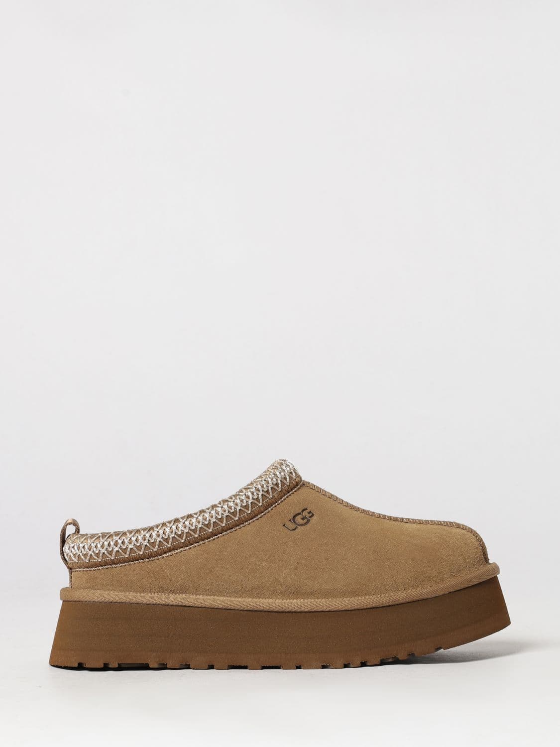Ugg Tazz II Suede Mules with Platform Sole and Contrasting Stitching