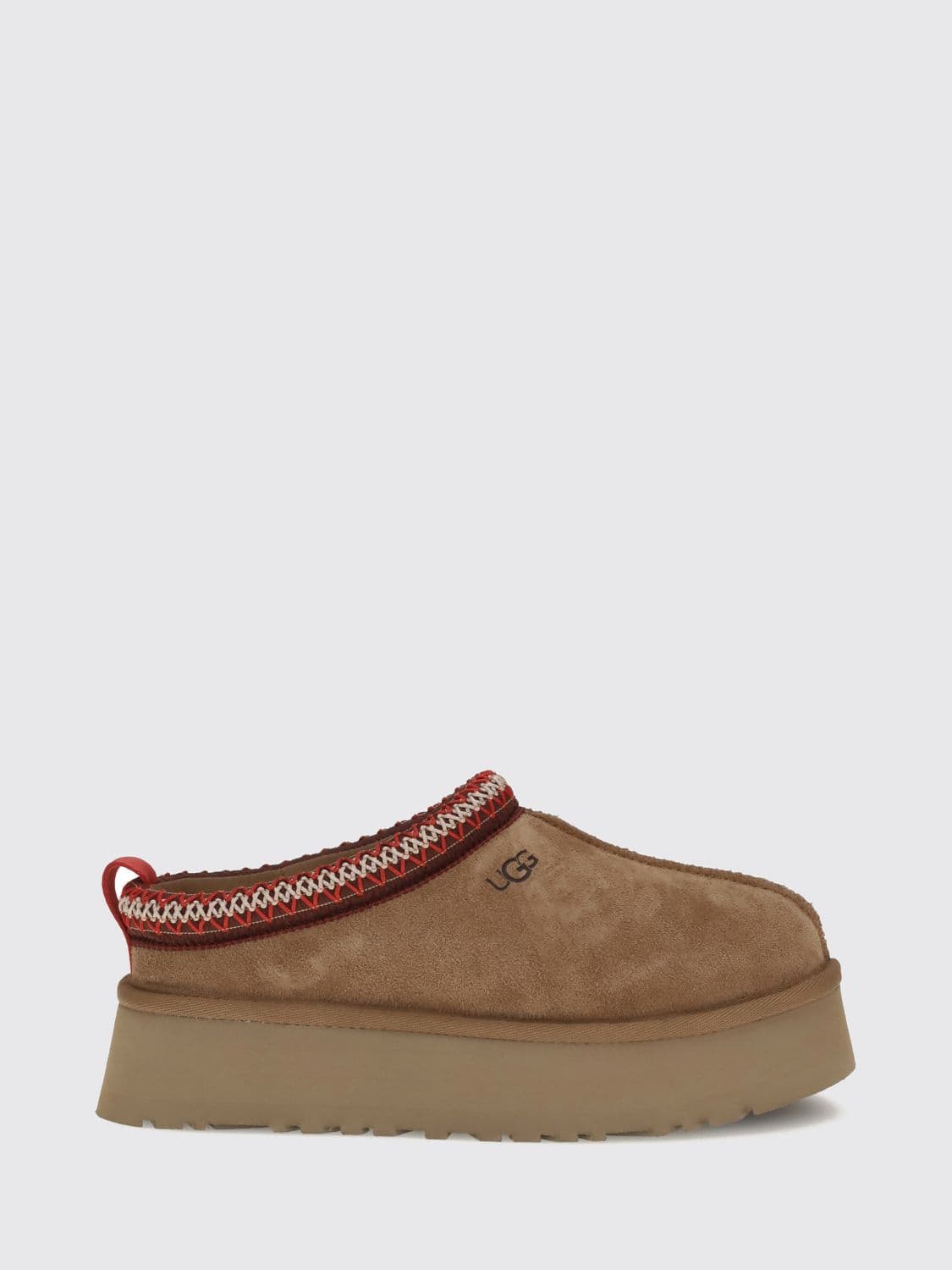 Ugg Tazz II Suede Mules with Platform Sole and Contrasting Stitching