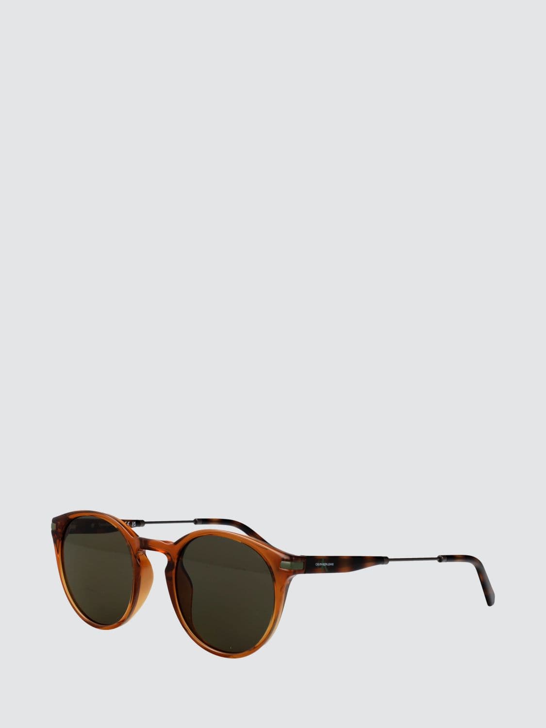 Calvin Klein Jeans Rounded Tortoiseshell Acetate Sunglasses