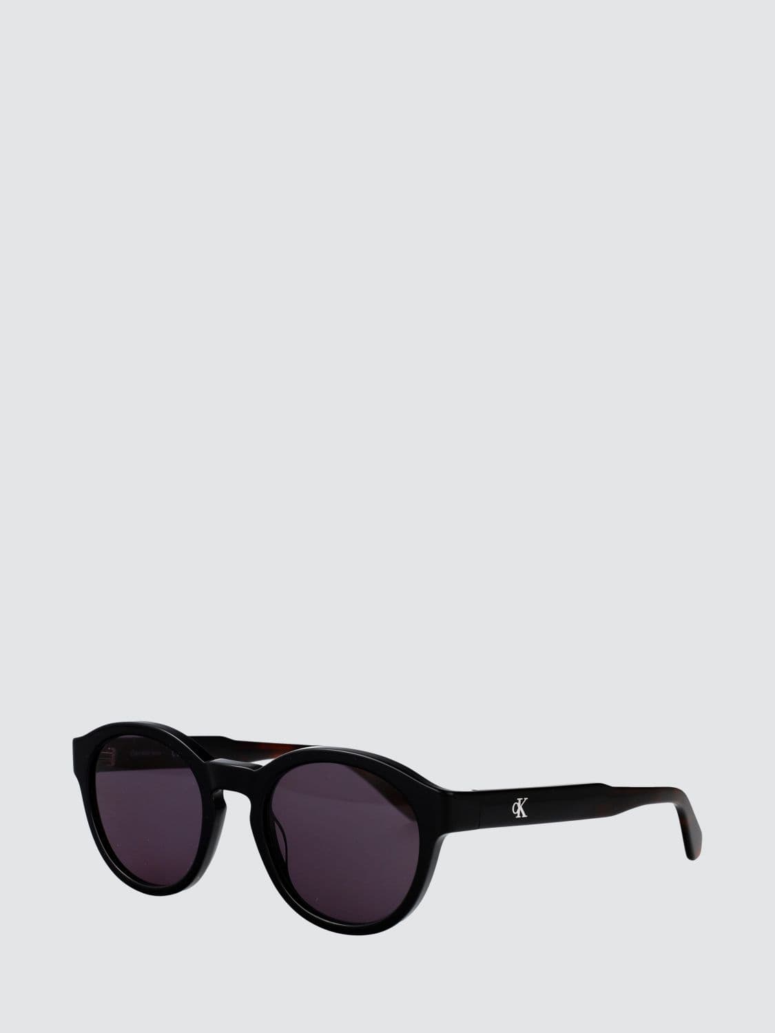Calvin Klein Jeans Round Acetate Sunglasses with Monogram