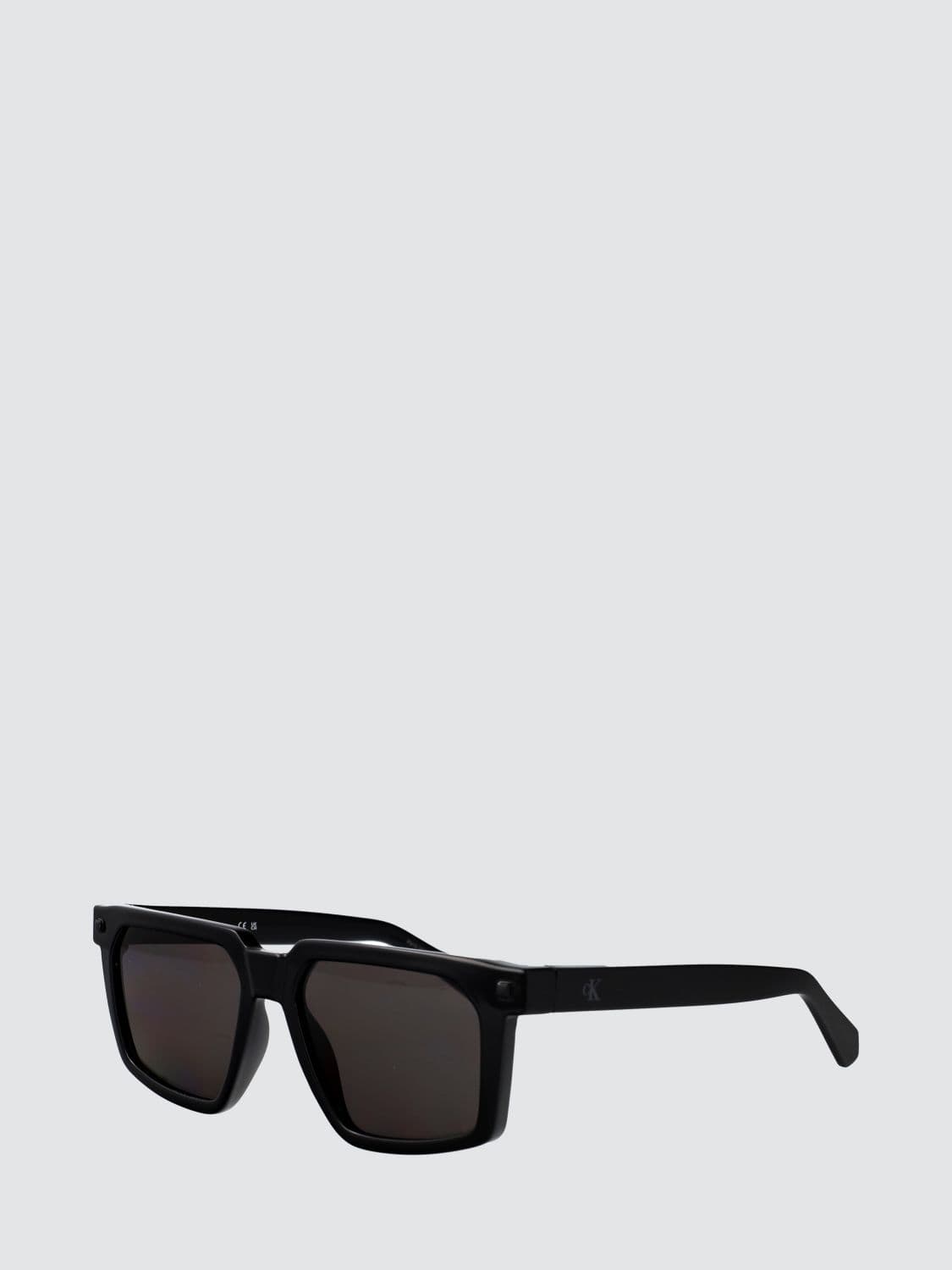 Calvin Klein Jeans Rectangular Aviator Acetate Sunglasses