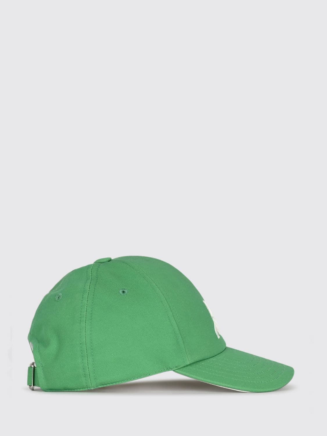 Courrèges Cotton Baseball Cap with Contrasting Embroidered Logo