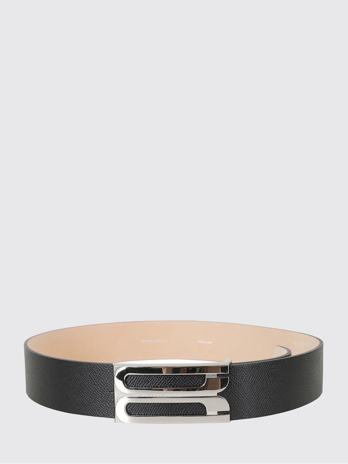 Victoria Victoria Beckham Dorian Calf Leather Belt with Logo Buckle