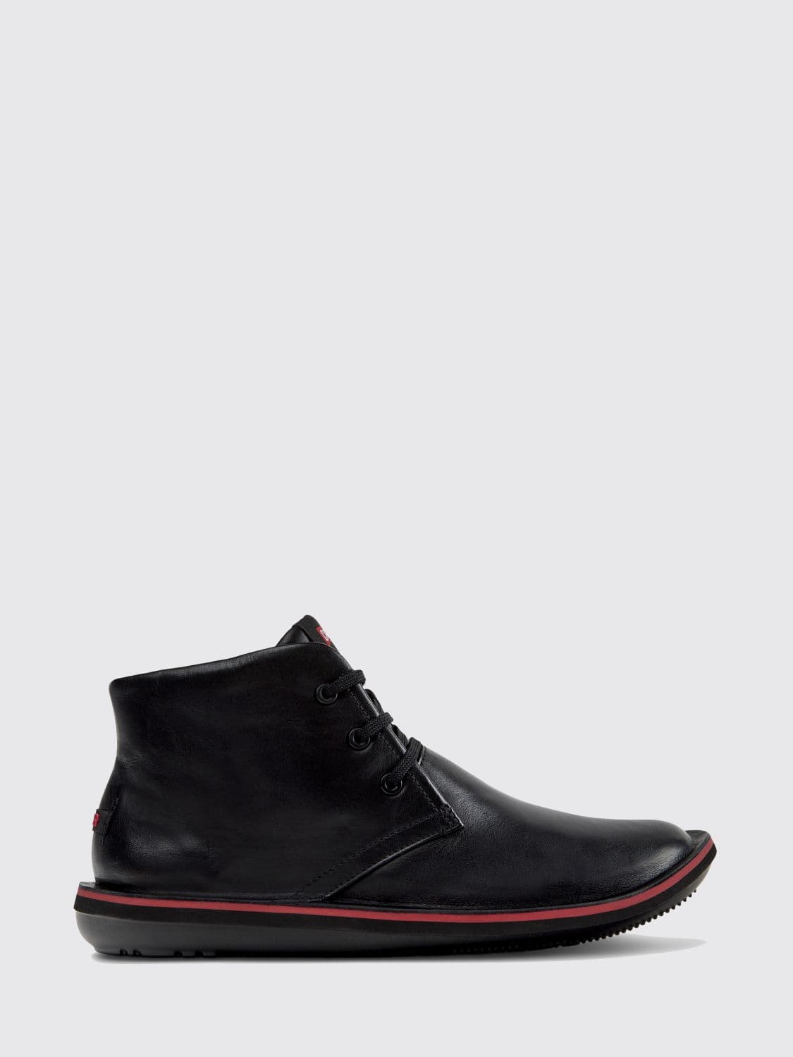 Camper Beetle Black Leather Chukka Boots with XL Extralight Sole