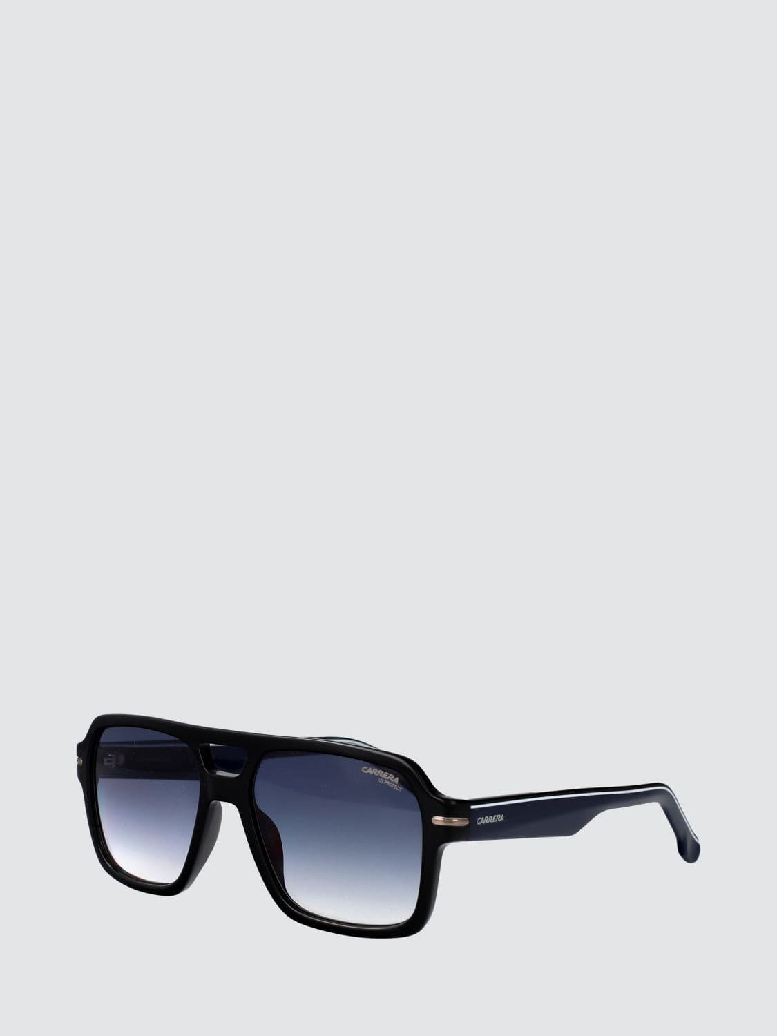 Carrera Rectangular Acetate Aviator Sunglasses with Double Bridge
