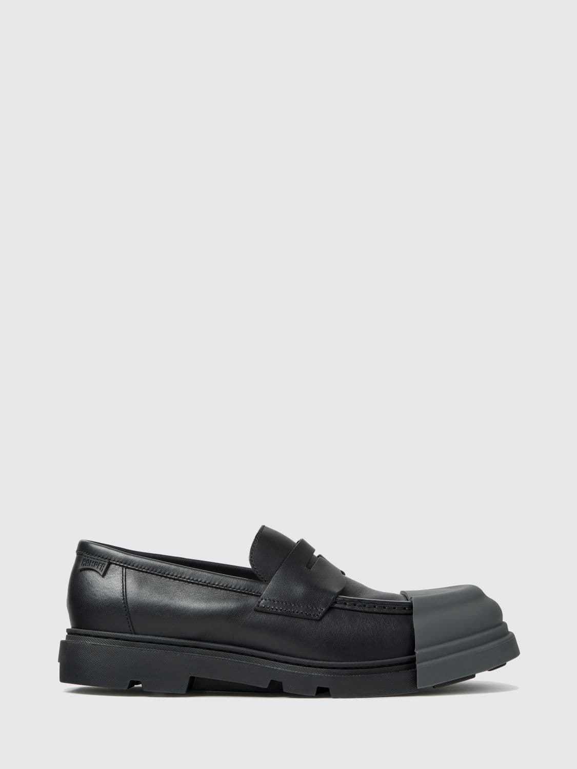 Camper Junction Calfskin Loafers with Serrated Sole