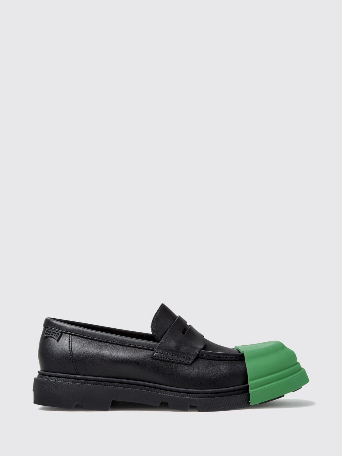 Camper Bicolor Junction Loafers in Smooth Calf Leather with Notched Sole