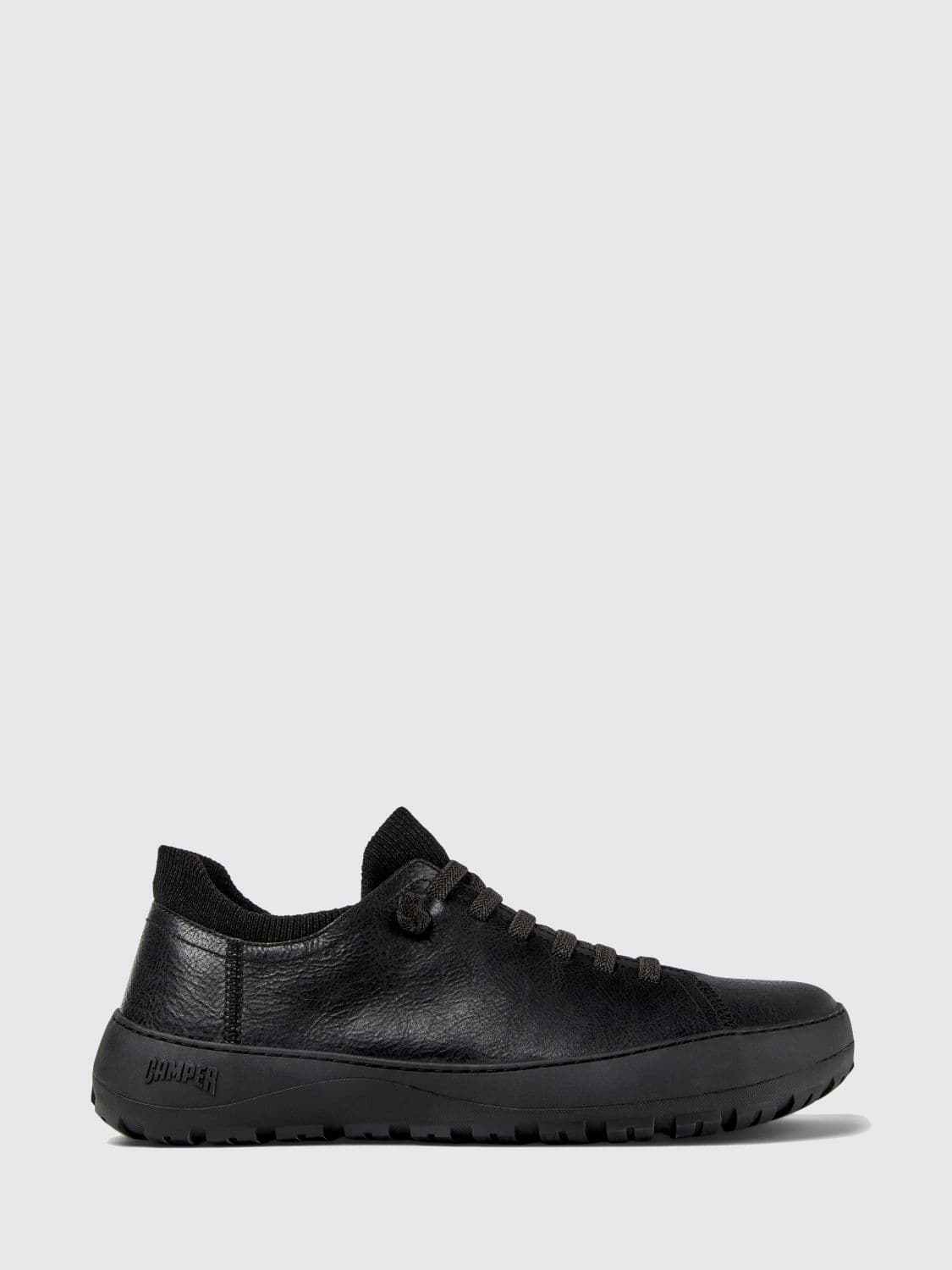 Camper Peu Serra Slip-On Sneakers in Grained Leather with Vibram Sole
