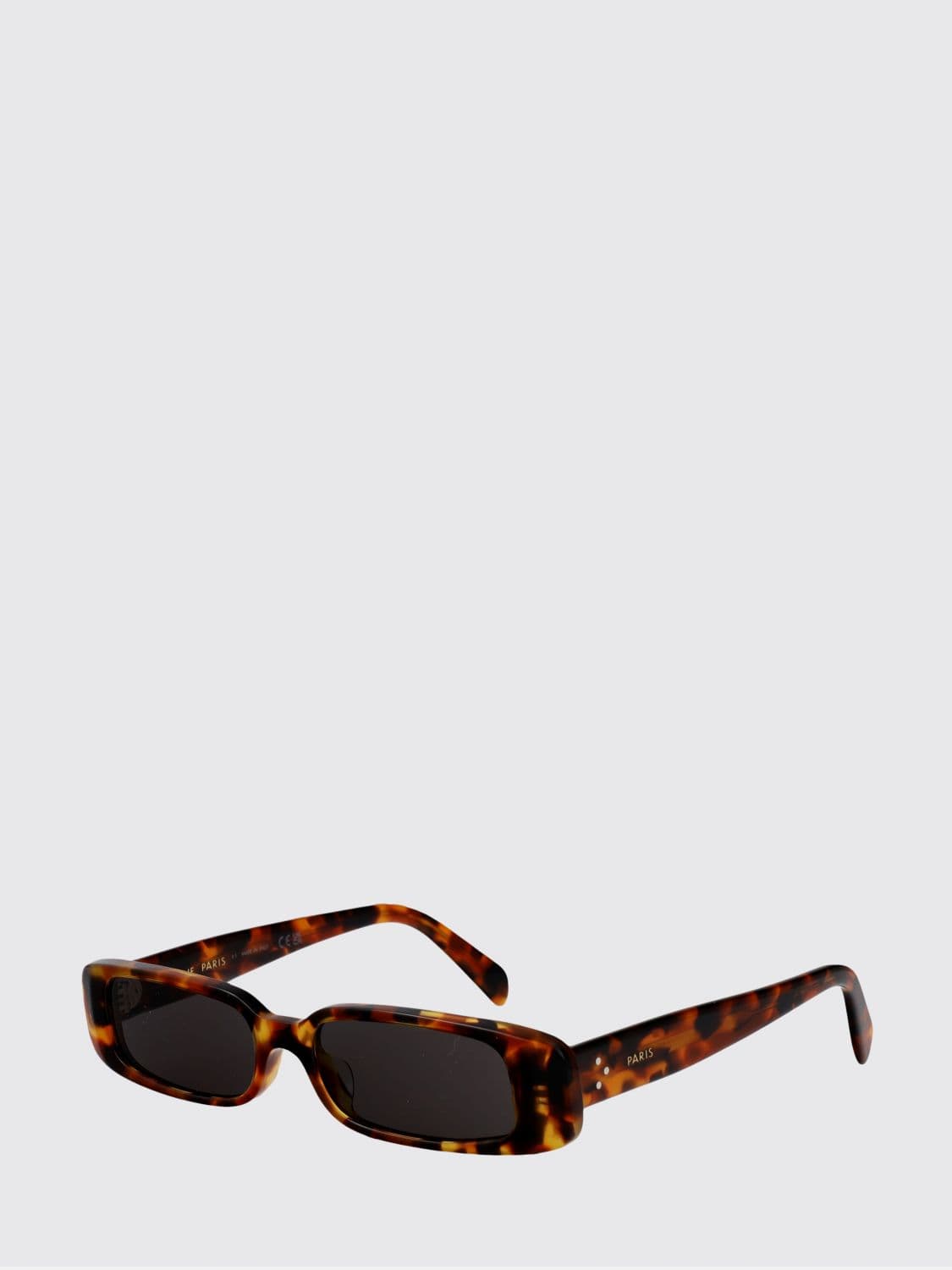 Celine Rectangular Sunglasses in Tortoiseshell Acetate with Triomphe Logo · 53