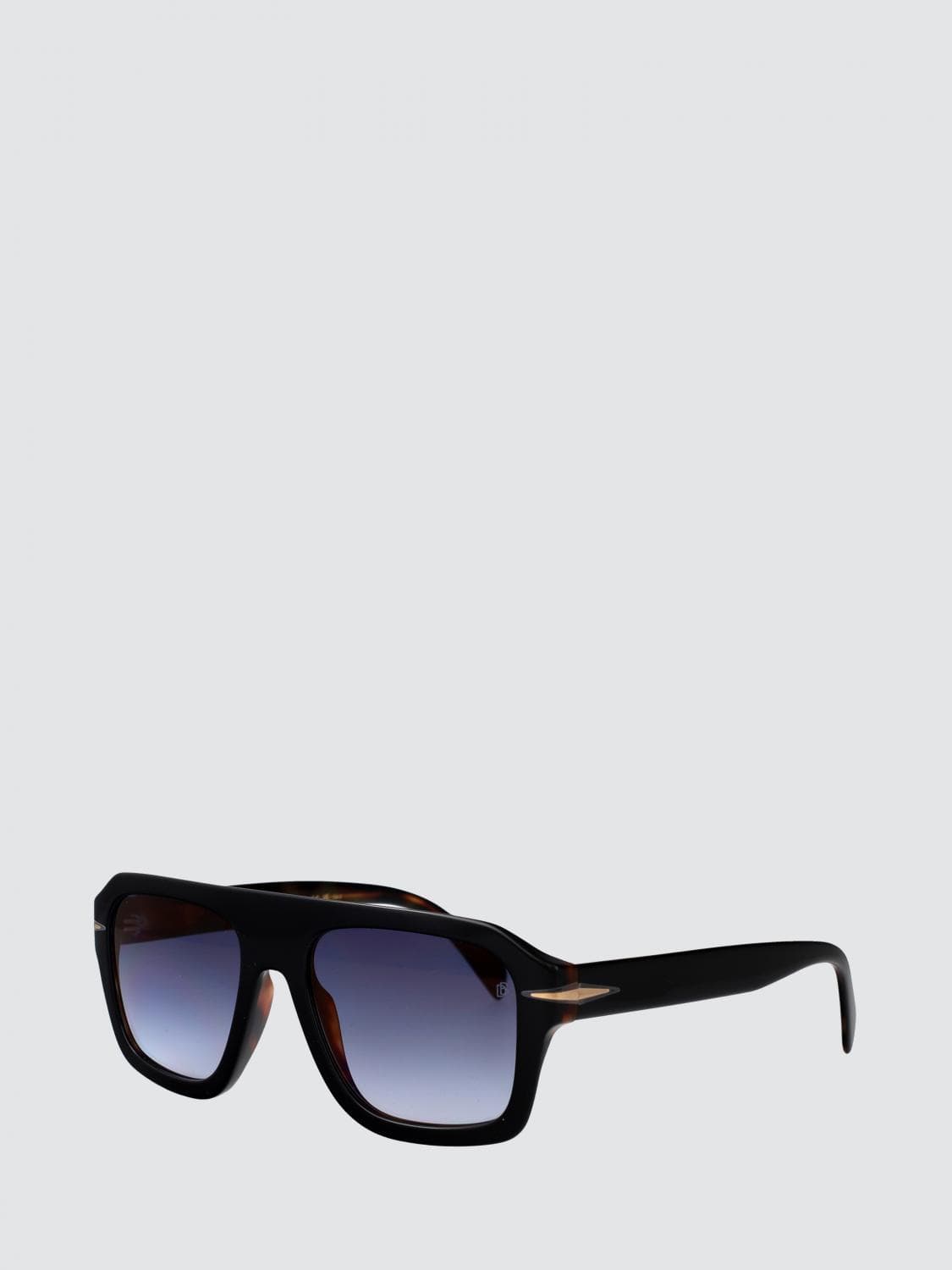 Eyewear By David Beckham Aviator Sunglasses in Tortoiseshell Acetate with Gradient Lenses
