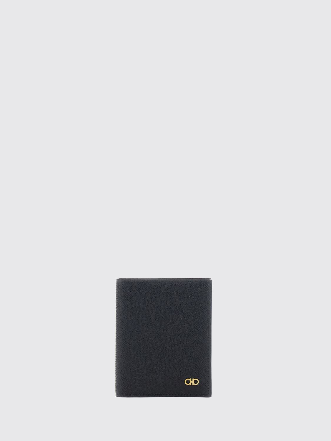 Ferragamo Gancini Logo Calfskin Bifold Card Holder · OS