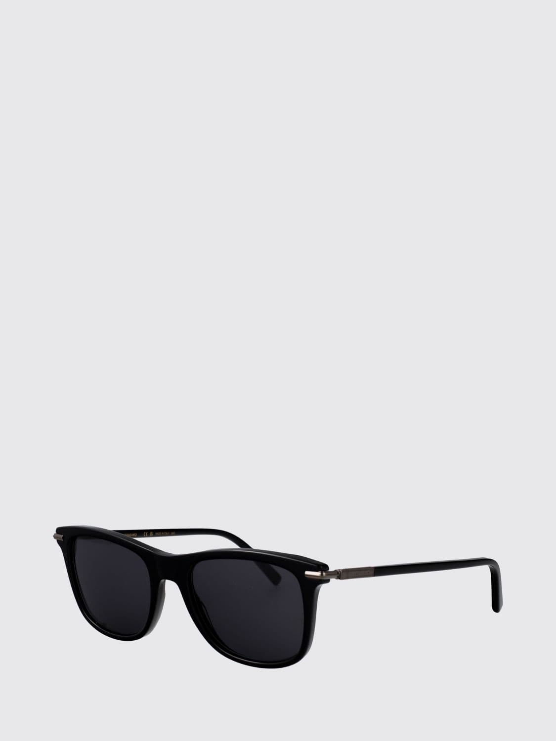 Ferragamo Rectangular Frame Aviator Sunglasses in Acetate with Dark Lenses · 54