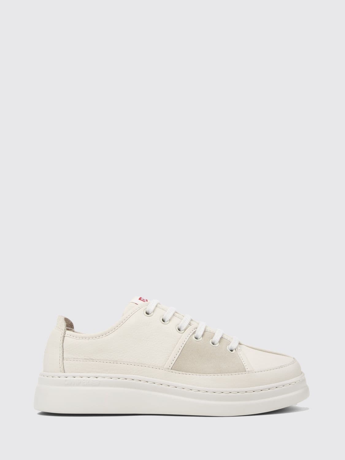 Camper Bicolor Twins Low-Top Sneakers in Smooth and Suede Leather