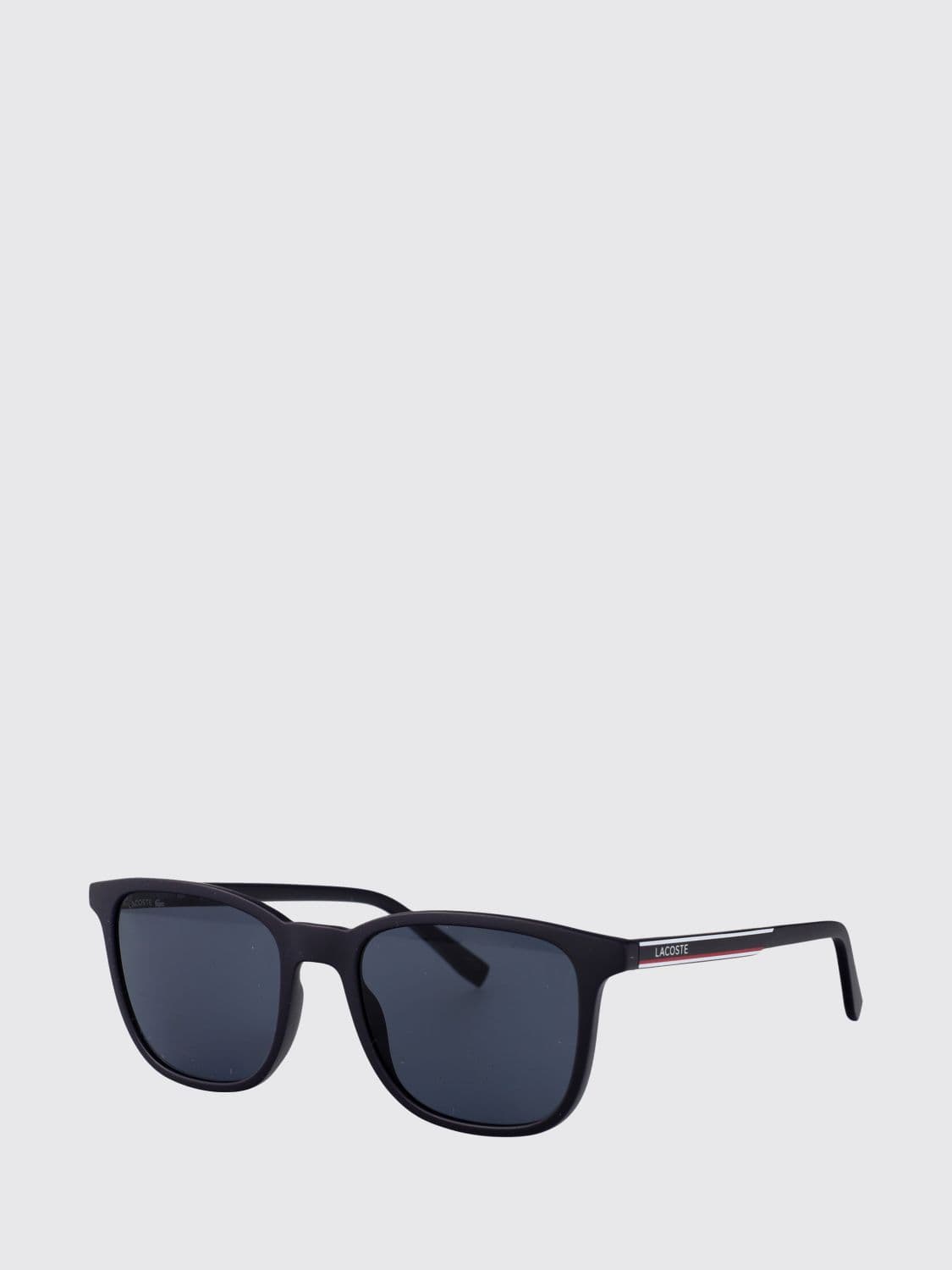Lacoste Rectangular Frame Aviator Sunglasses in Acetate with Dark Lenses
