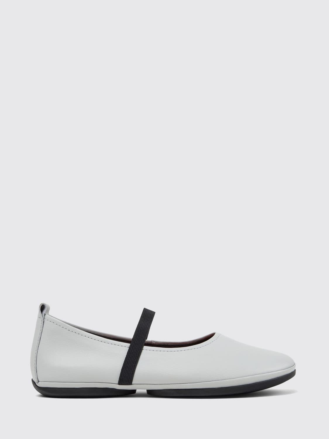 Camper Right Nina Calfskin Mary Janes with Elasticated Inserts and Round Toe