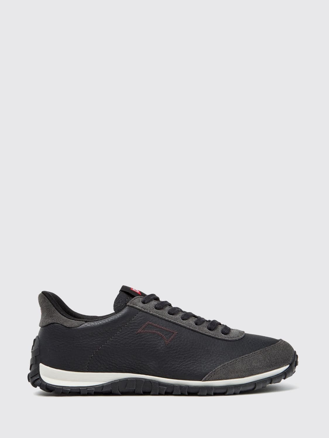 Camper Drift Walk Grained Leather Low Top Trainers with Vibram Sole