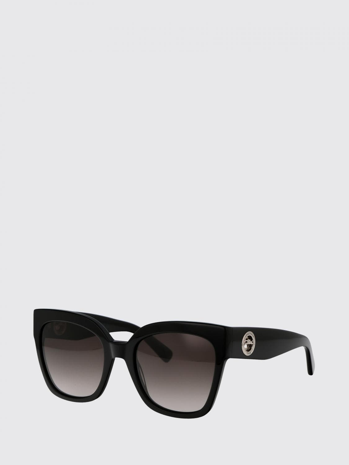 Longchamp Oversized Cat-Eye Sunglasses in Acetate with Metallic Logo · 55