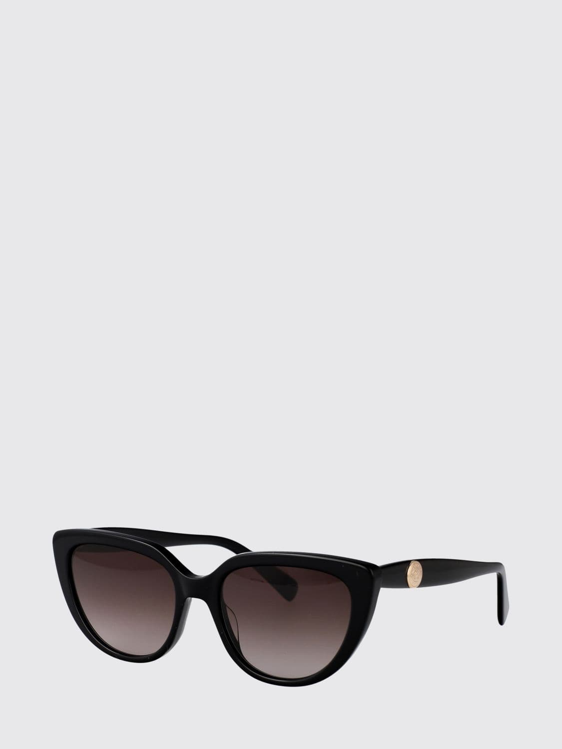 Longchamp Black Acetate Cat-Eye Sunglasses with Gradient Lenses