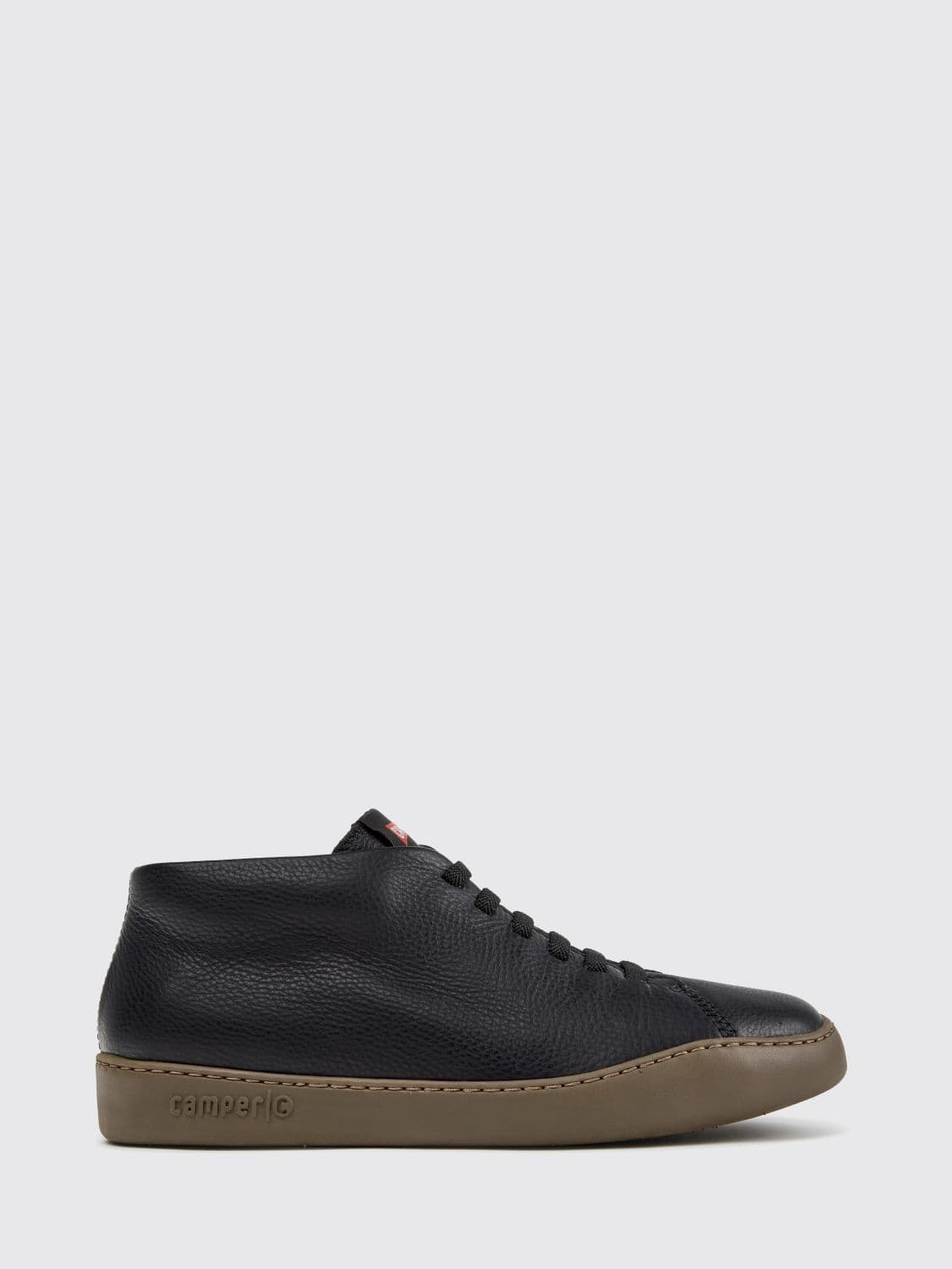 Camper Peu Touring Mid Top Slip-On Sneakers in Natural Grain Leather