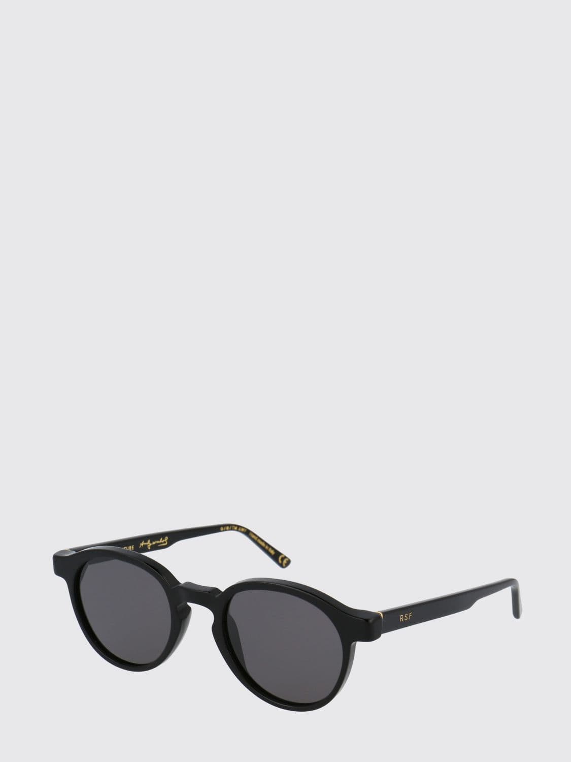 Retrosuperfuture Black Rounded Acetate Sunglasses · 49