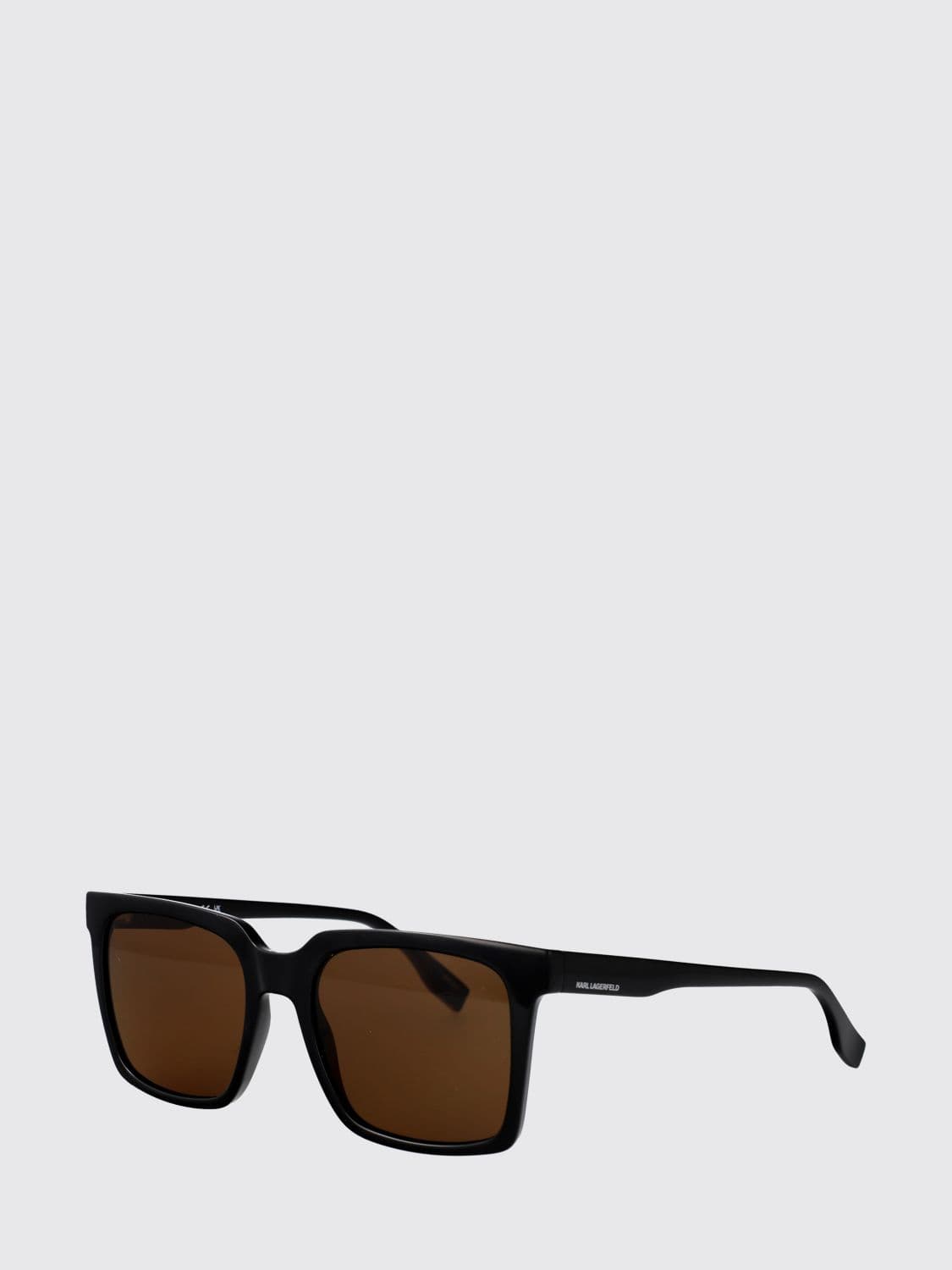 Karl Lagerfeld Oversized Square Acetate Sunglasses with Contrast Logo · 55
