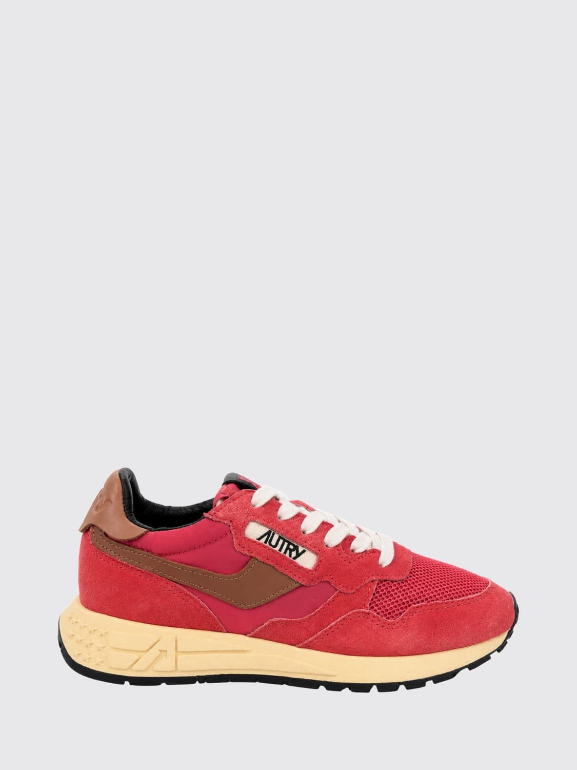 Autry Reelwind Low-Top Trainers in Suede with Animal Print and Padded Ankle