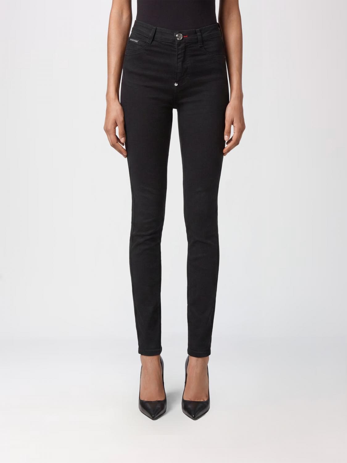 Philipp Plein High-Waisted Skinny Stretch Denim Jeans