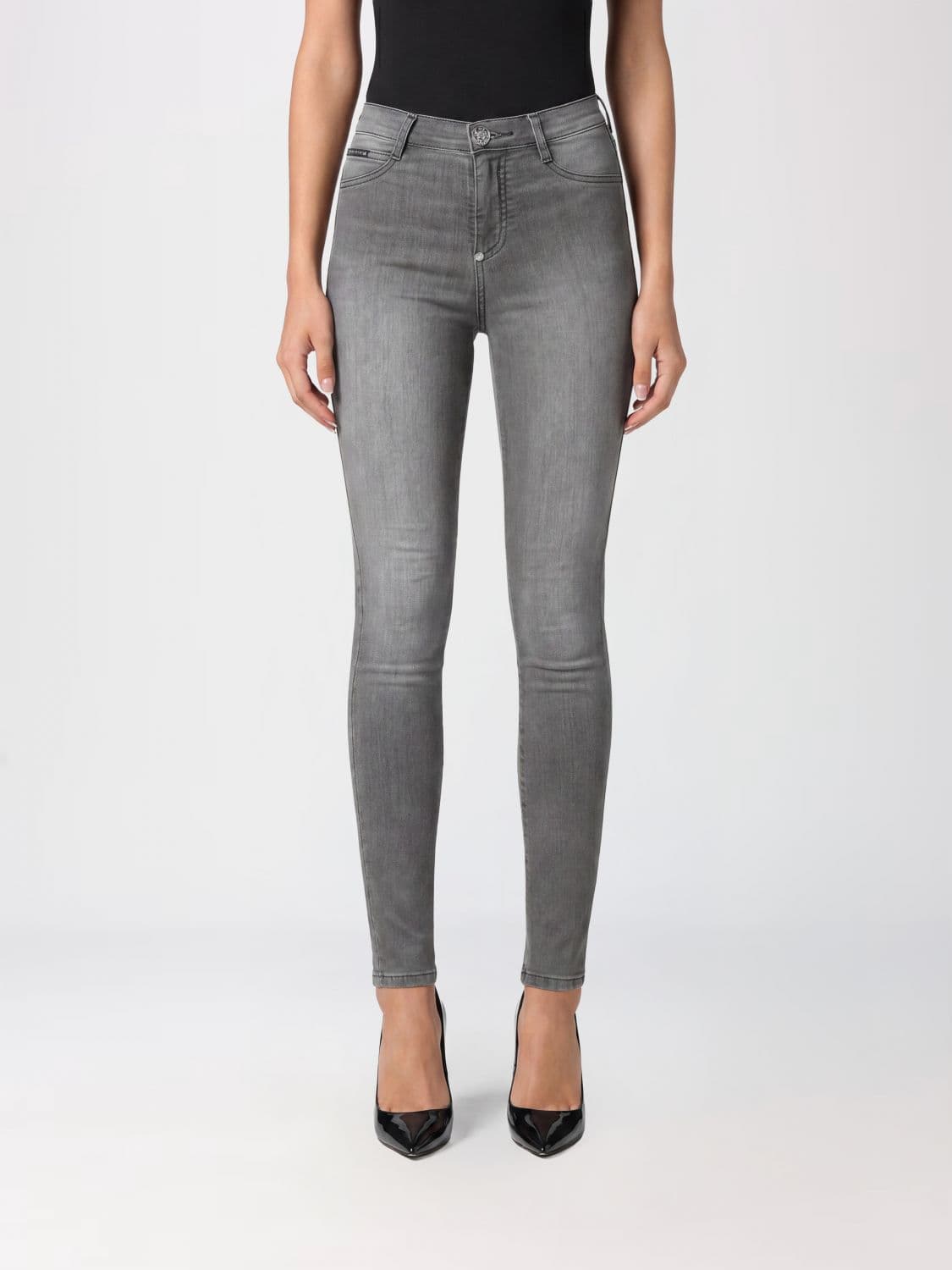 Philipp Plein High-Waisted Skinny Stretch Denim Jeans