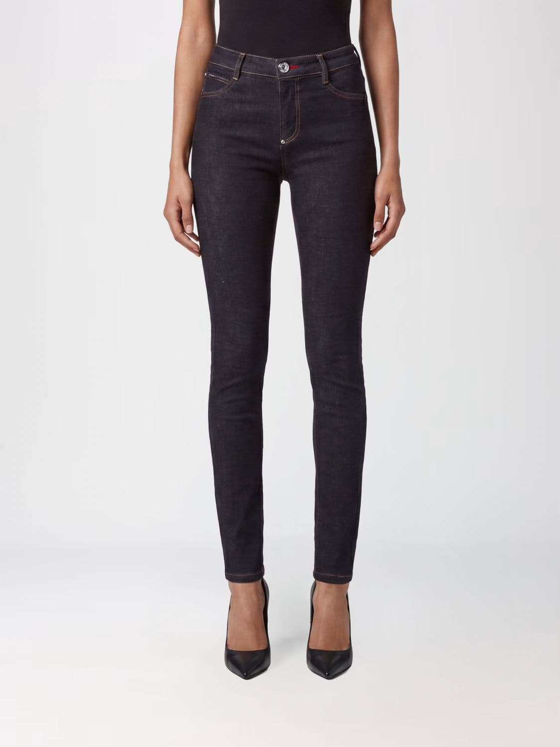 Philipp Plein High-Waisted Skinny Stretch Denim Jeans