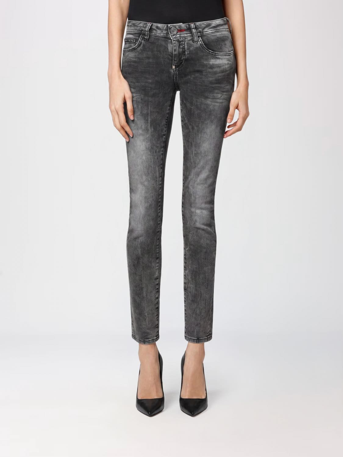Philipp Plein Mid-Rise Skinny Stretch Denim Jeans