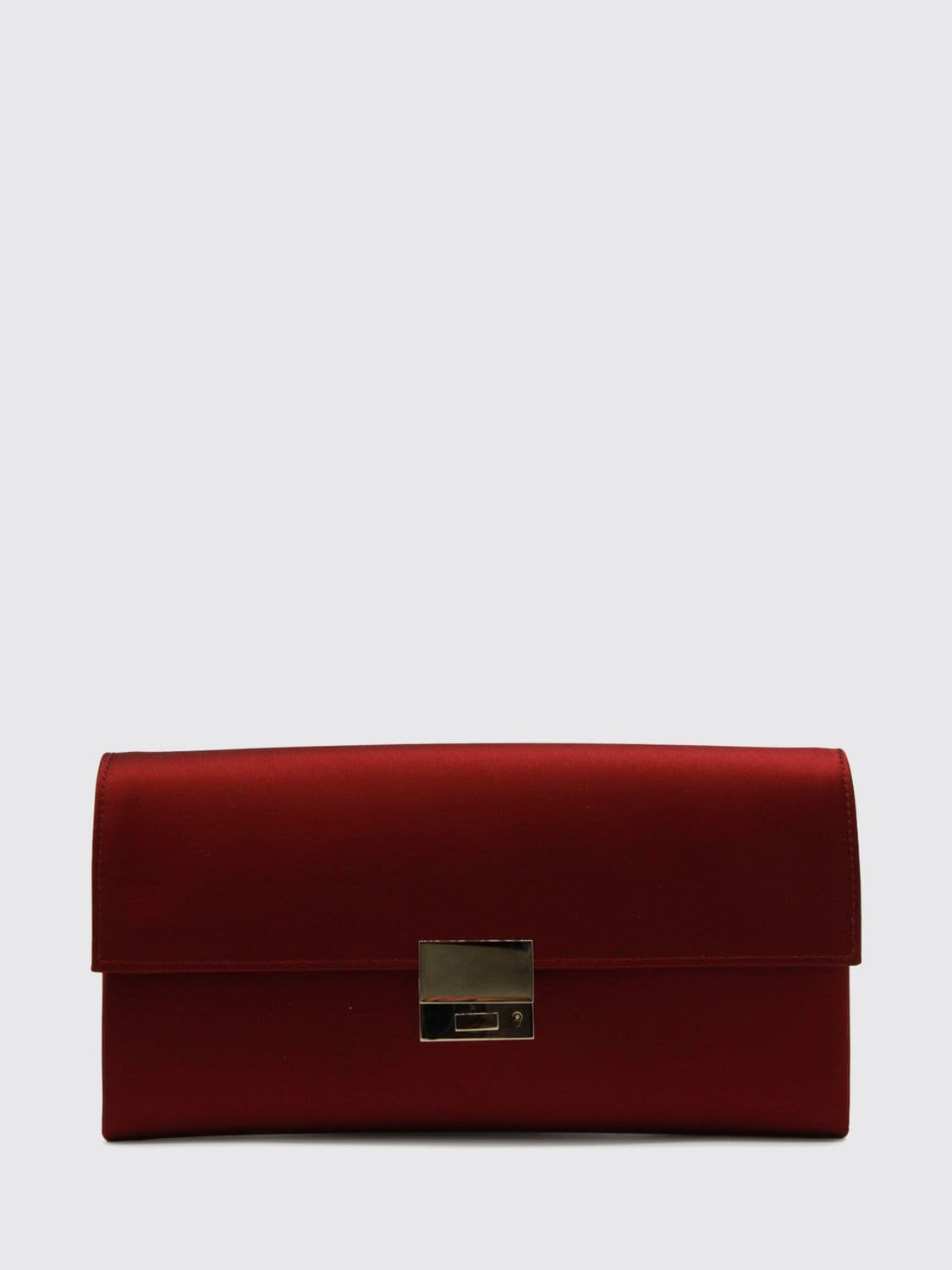Tom Ford Rectangular Silk Clutch with Metallic Snap Closure and Engraved Logo · OS