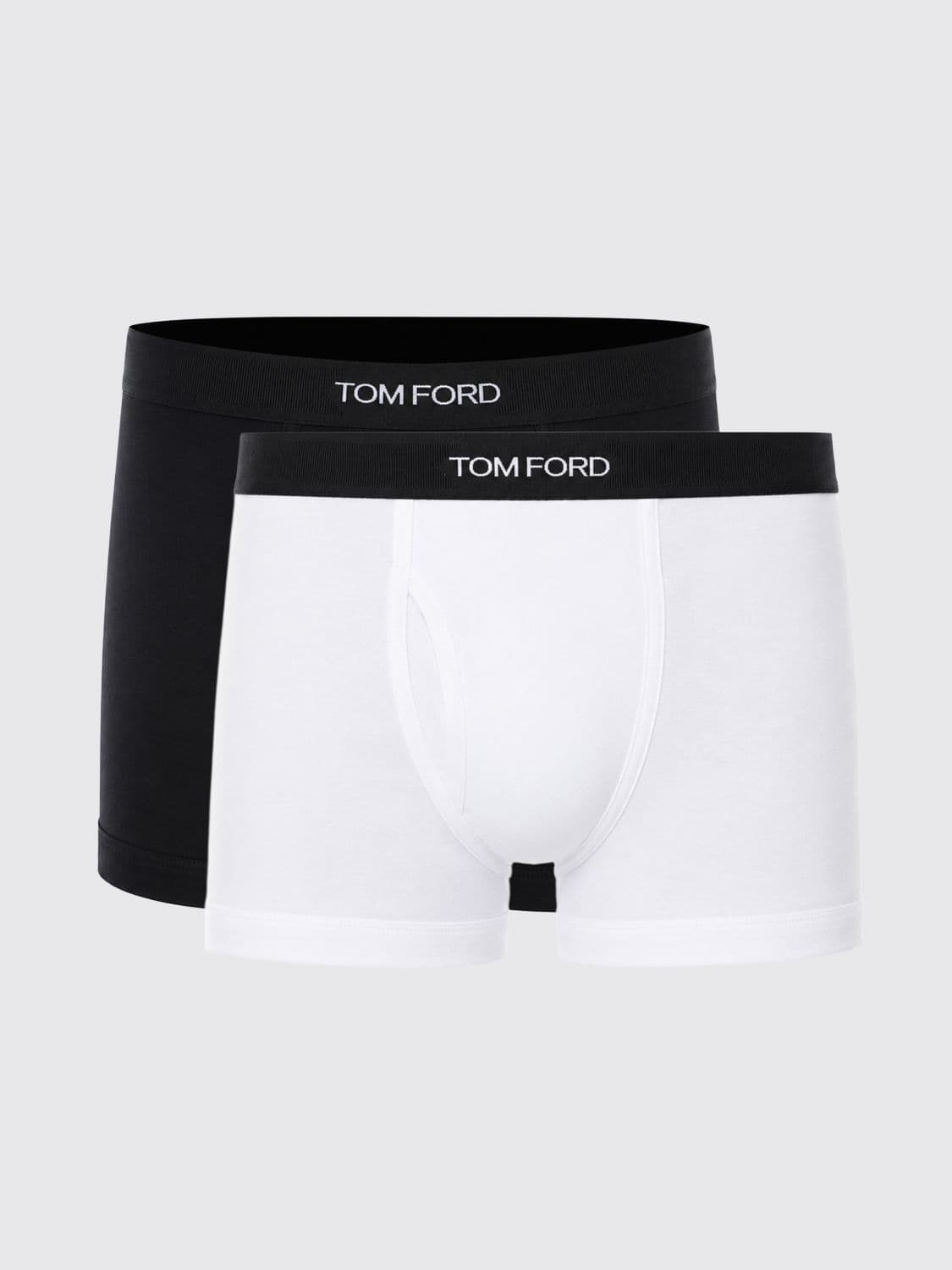 Tom Ford Set of Two Stretch-Cotton Boxer Briefs with Logo Waistband · XL