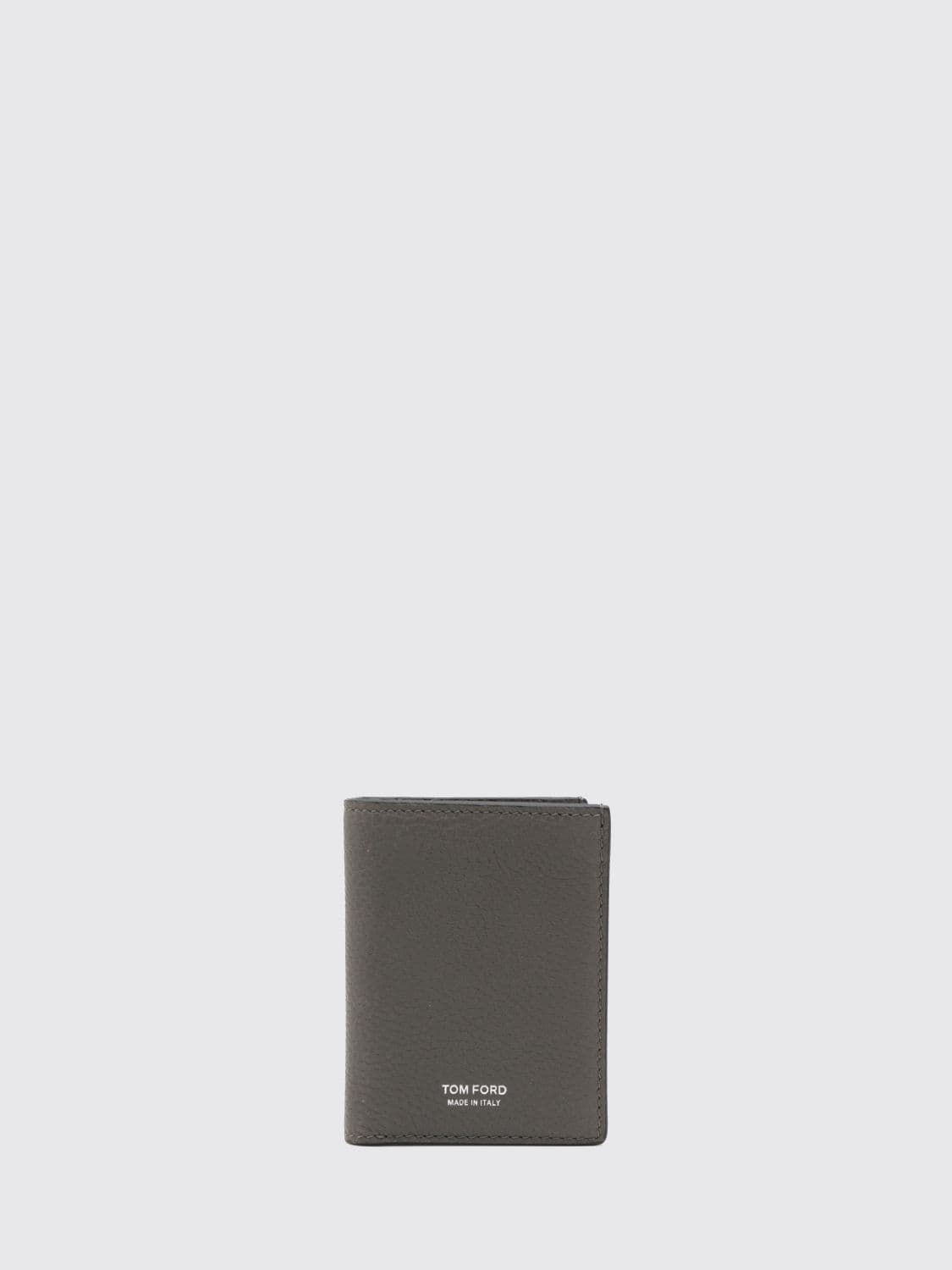 Tom Ford T-Line Grained Calf Leather Bifold Card Holder with Laminated Logo · OS