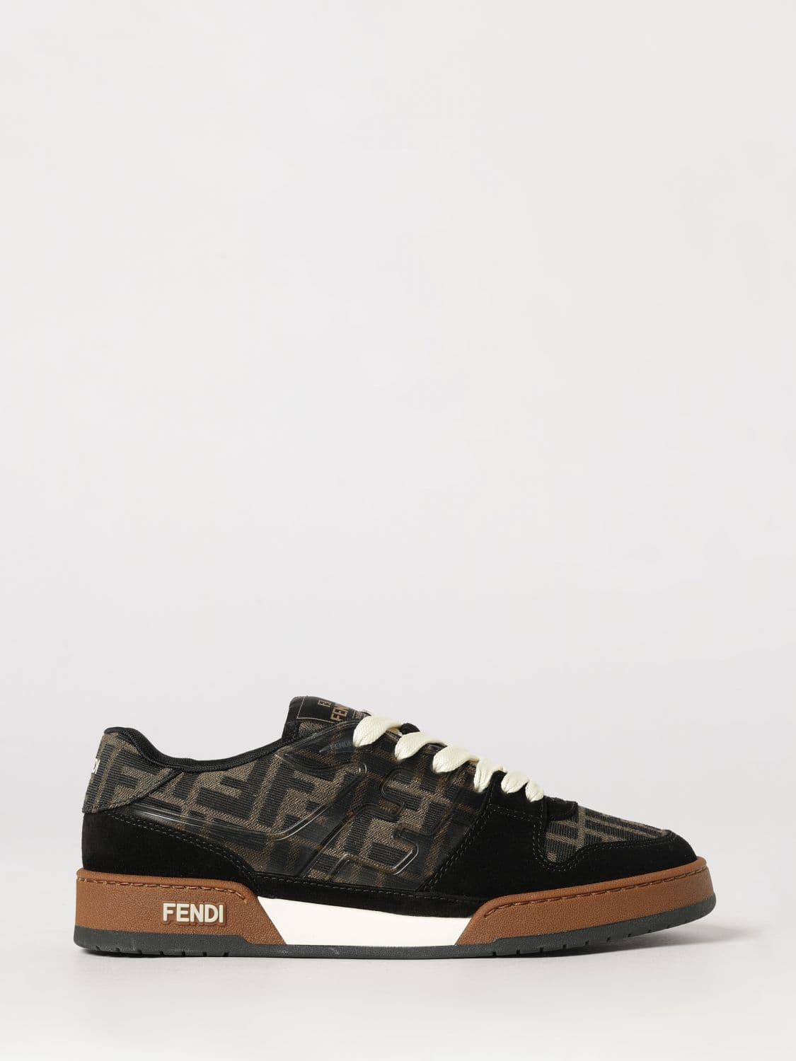 Fendi Match Low-Top Sneakers by in FF Monogram Jacquard Fabric