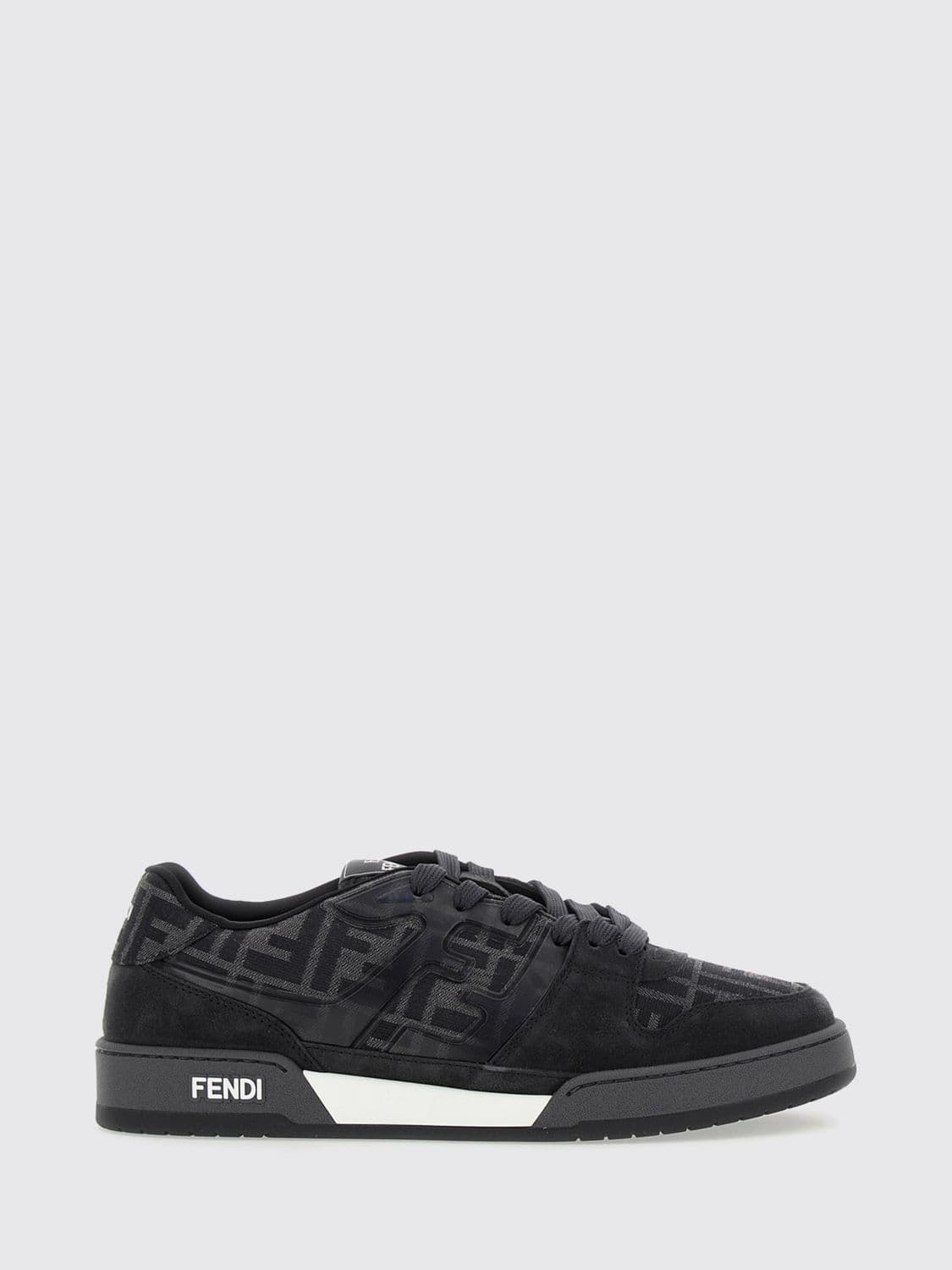 Fendi Match Low-Top Sneakers by in FF Monogram Jacquard Fabric