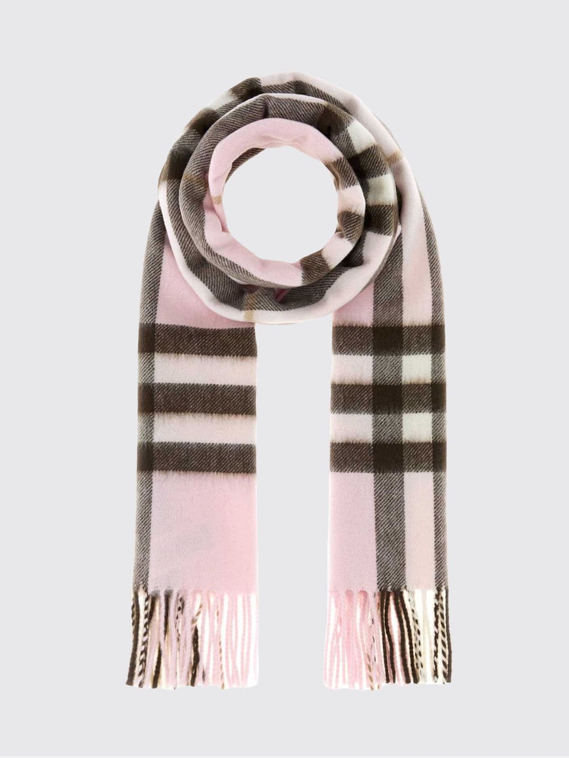 Burberry Fringed Check Pure Cashmere Scarf · OS
