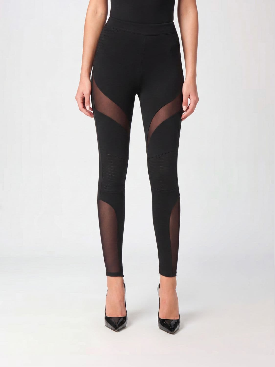 Philipp Plein High-Waisted Leggings in Technical Jersey with Embroidered Details