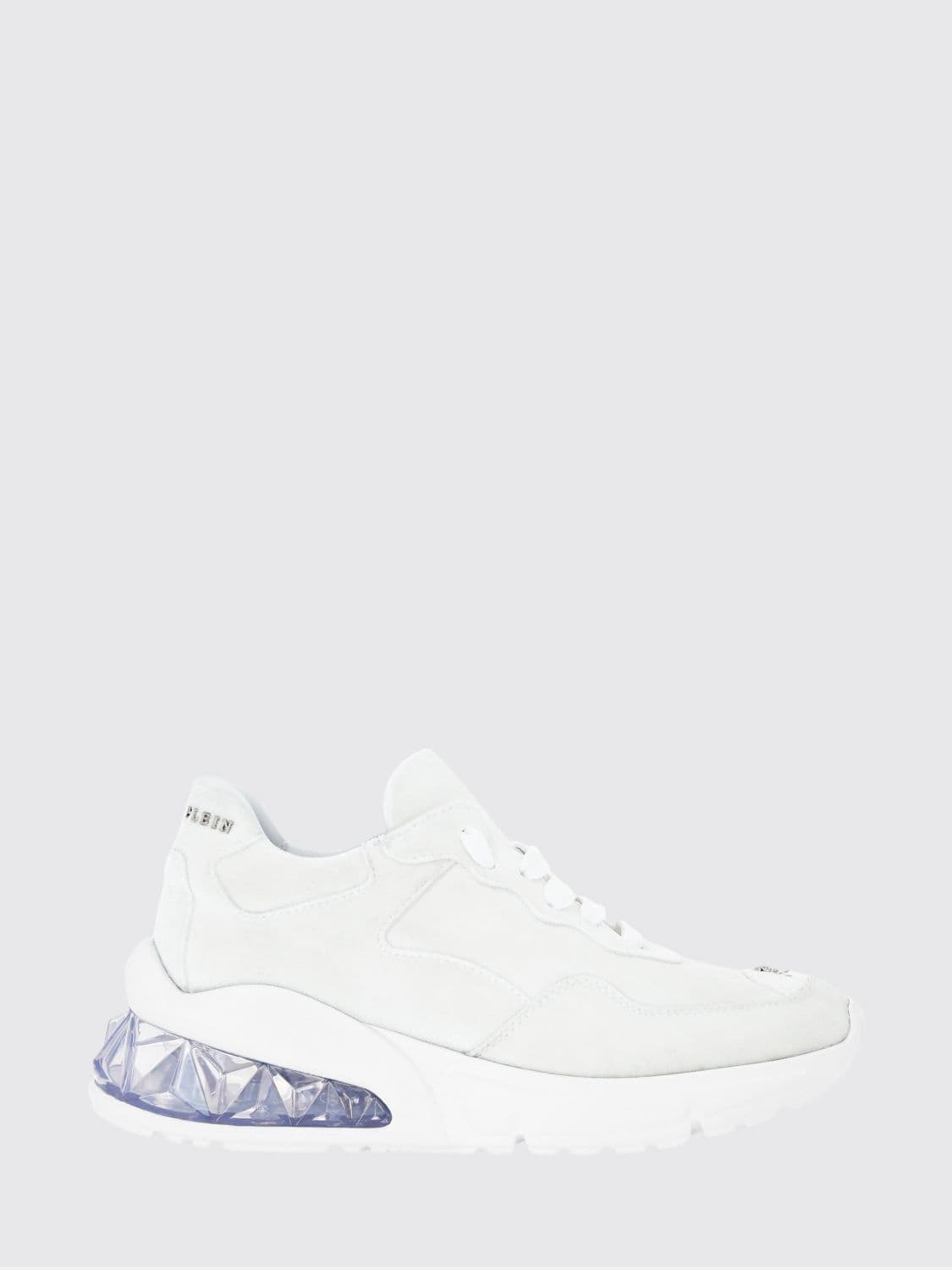 Philipp Plein Low-Top Leather and Suede Trainers with Contrasting Rear Logo