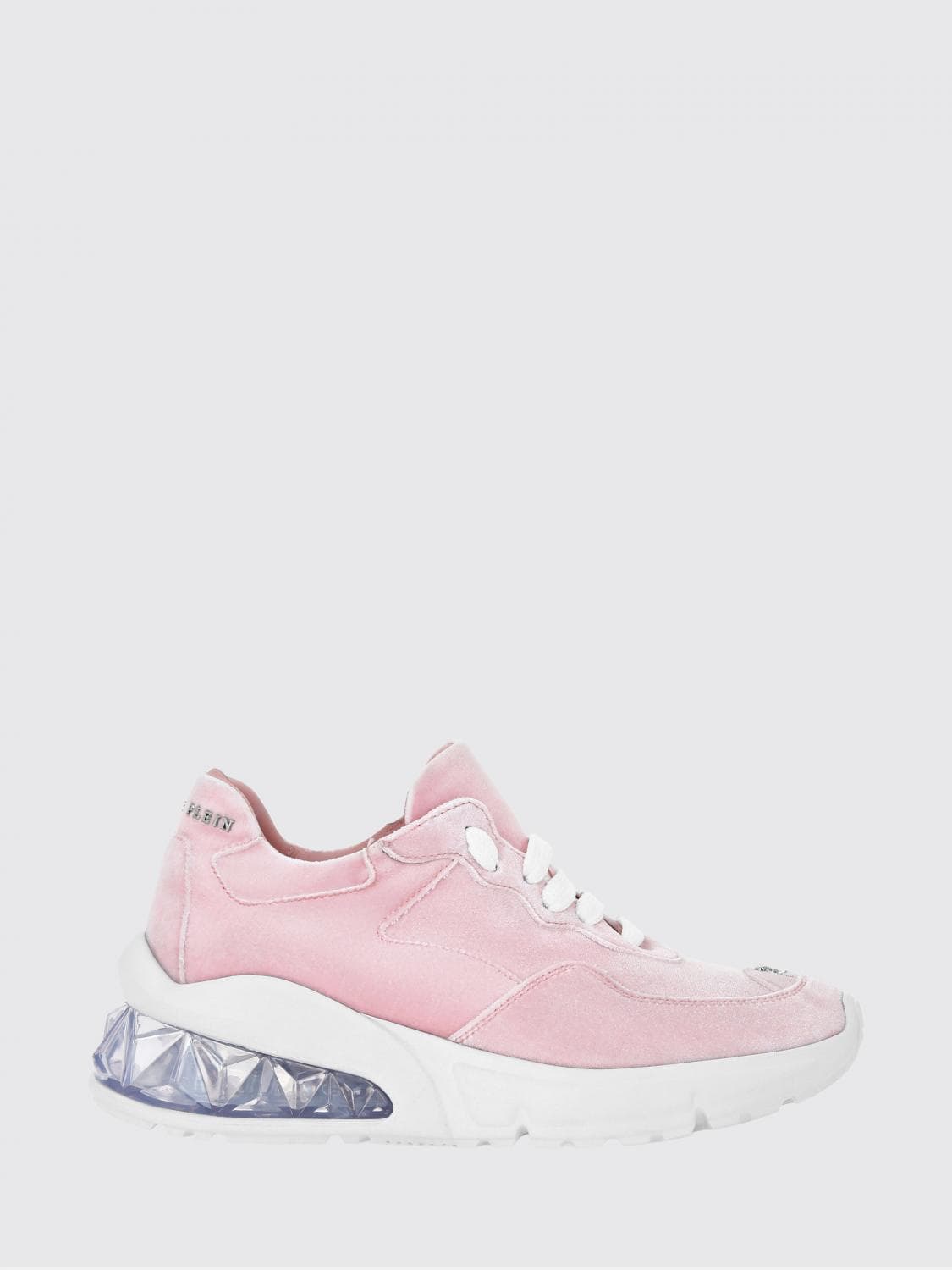 Philipp Plein Low-Top Leather and Suede Trainers with Contrasting Rear Logo