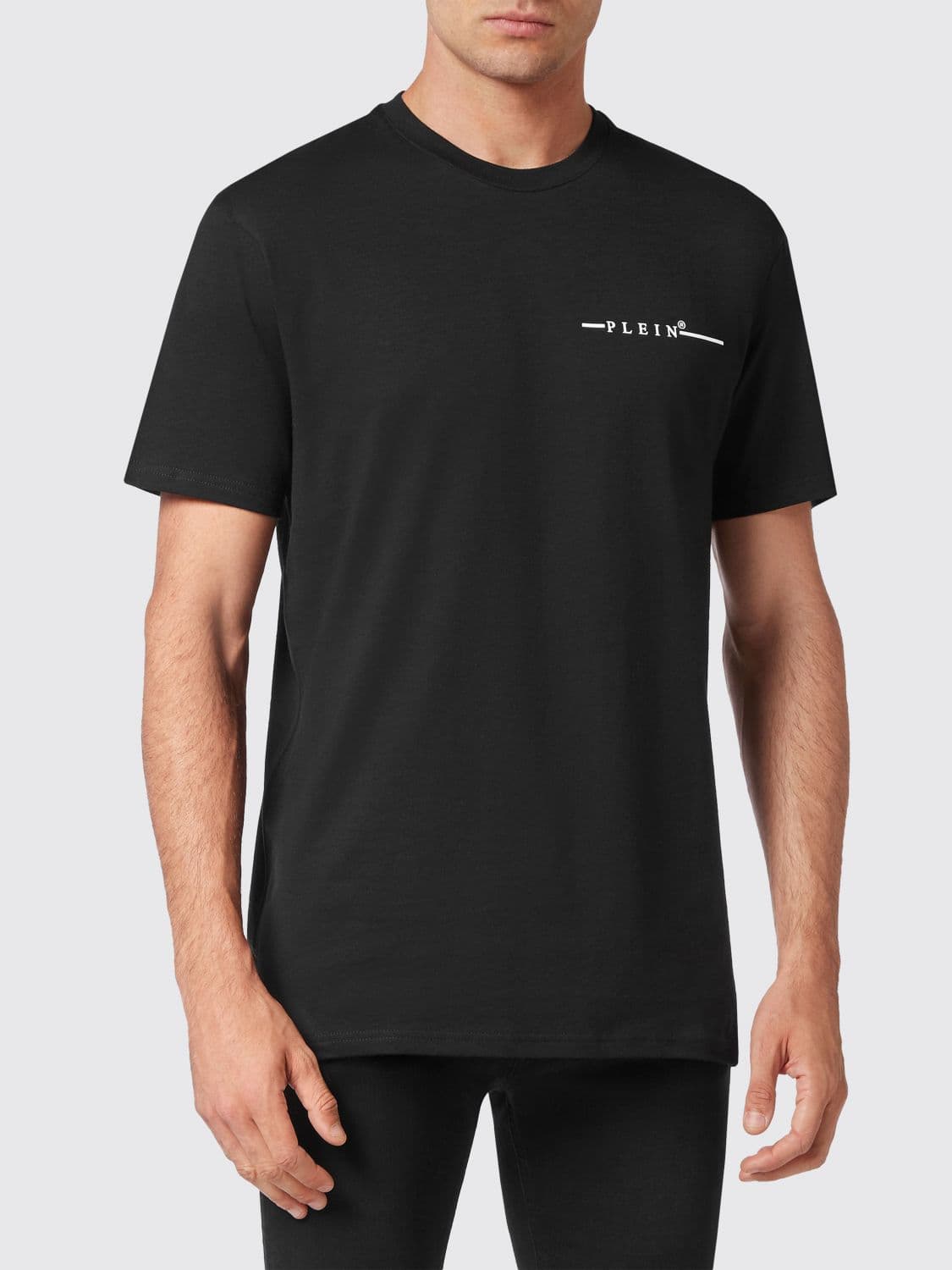 Philipp Plein Cotton T-shirt with Contrasting Logo Lettering Print