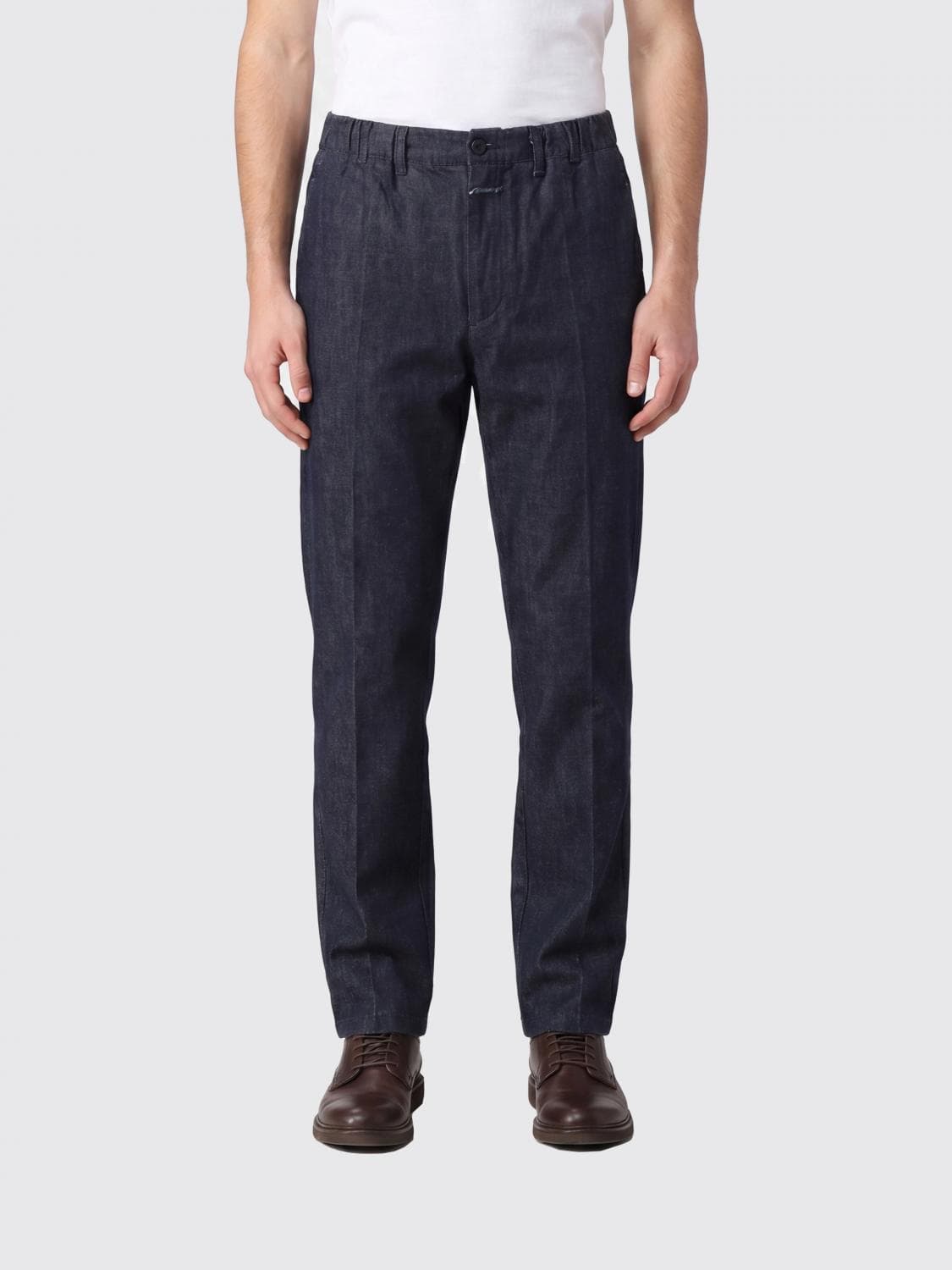 Closed Slim Fit Jeans in Cotton and Linen Denim with Five Pockets