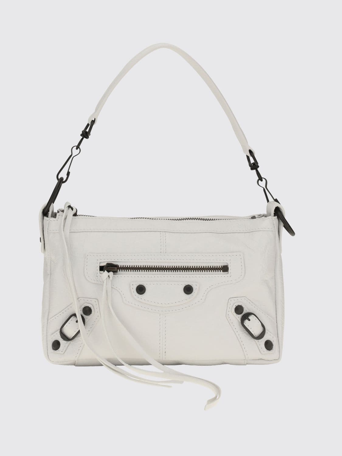 Balenciaga Le City Moto Studded Arena Lambskin Mini Bag