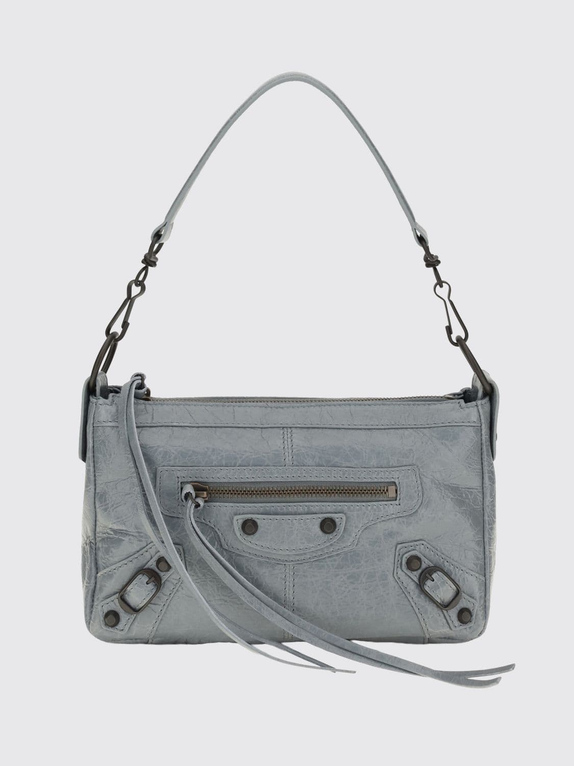 Balenciaga Le City Moto Studded Arena Lambskin Mini Bag · OS