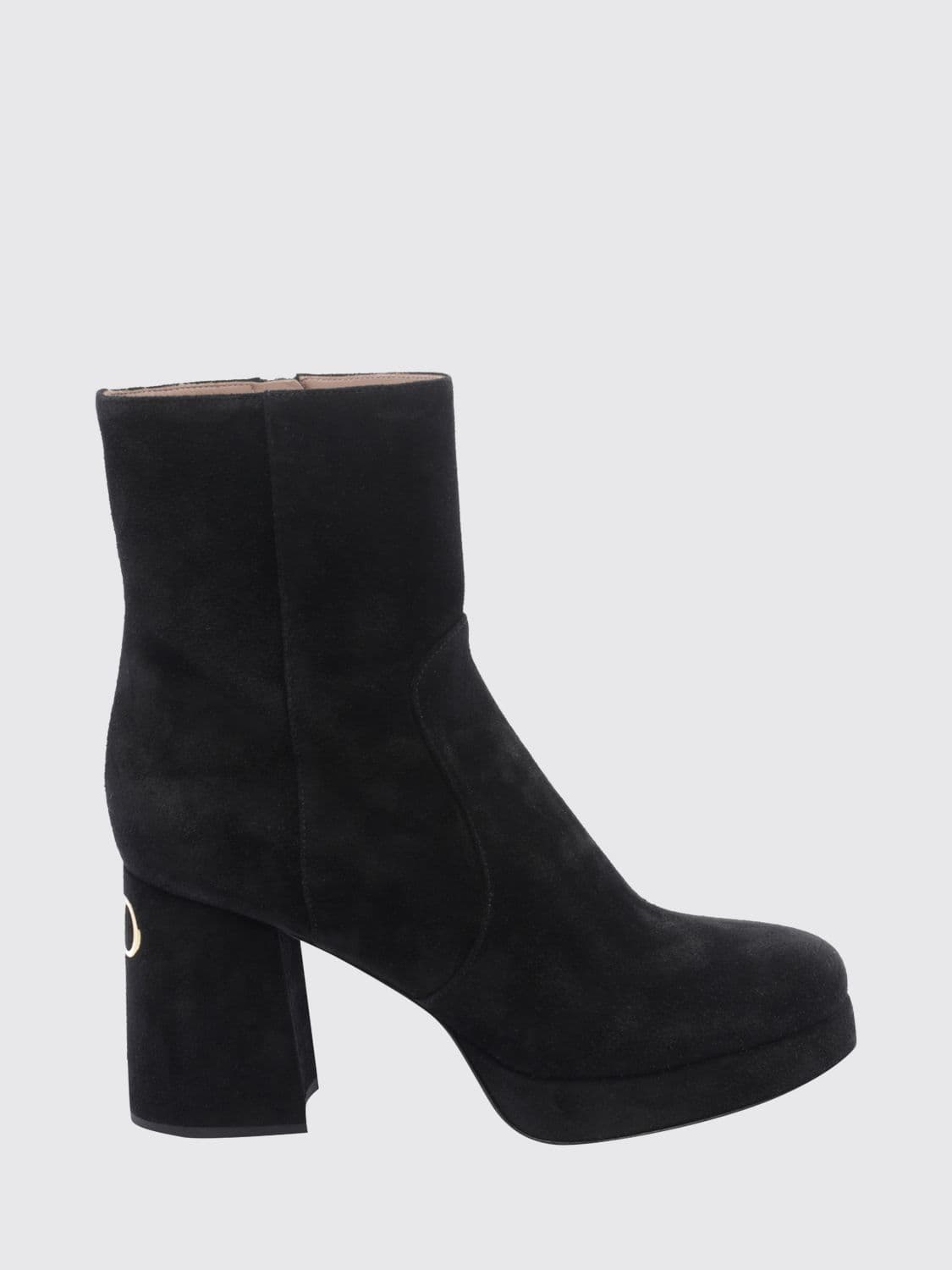 Valentino Garavani Calfskin Ankle Boots with High Heel and Platform