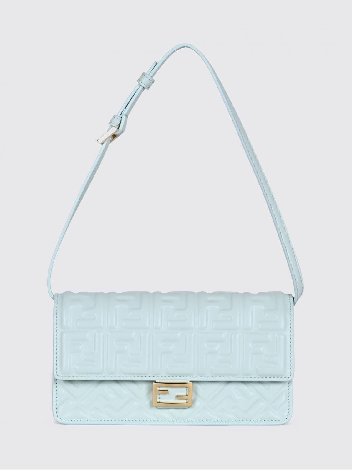 Fendi Tube Mini Wallet on Chain Bag in Calfskin Leather with FF Monogram